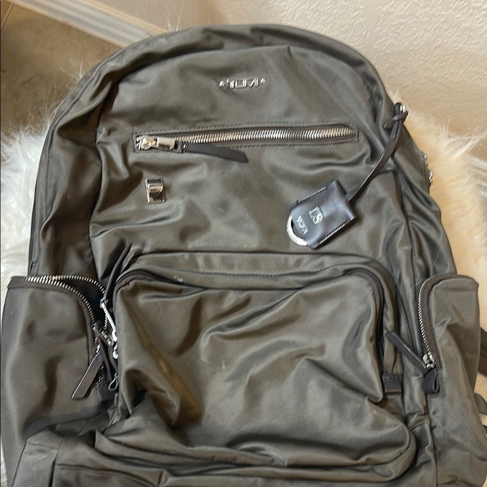 Tumi Gray Backpack for Men